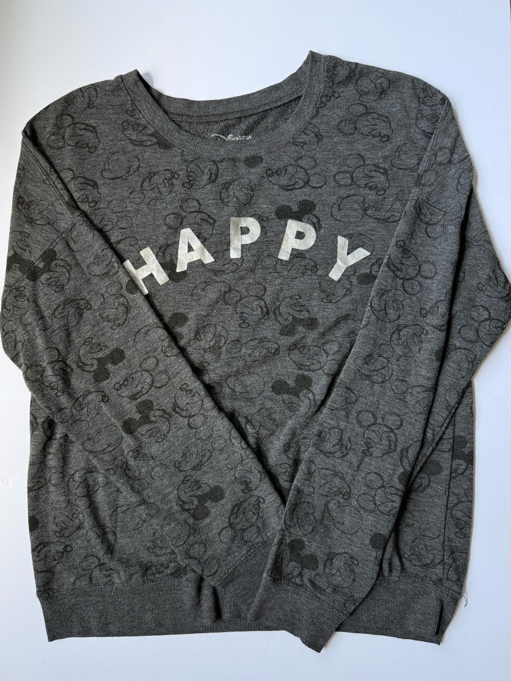 Disney Dark Gray Heather Mickey Sweatshirt